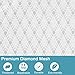 Polecasa Diamond Mesh Laundry Bags, 24 x 36 inches Heavy Duty Mesh Laundry Bag with Drawstring Closure and ID Tag, Large Laundry Hamper Liner, Laundry bag for College, Travel, Sports, Dorms,White
