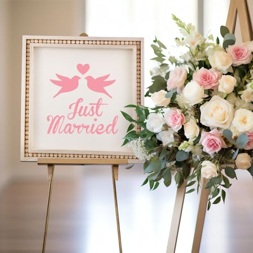 Wenqik 4 Pack Beaded Wood Canvas Panels Unfinished Wooden Blank Framed Signs Boho Style Panel Boards Square Plaques for DIY Crafts Painting Pouring Drawing Art Projects(8 x 8 Inch) - Thumbnail 6