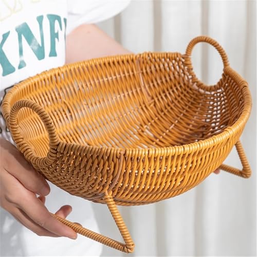 Cestas de ratán decorativas e higiénicas para servir pan y verduras 8
