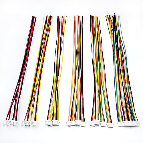 Conector JST SH 1.0mm 24 piezas femenino 7 pines cable 20cm miniatura 1