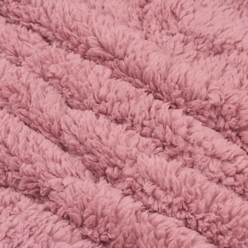 Edredón de invierno rosa de microfibra de 200 x 220 cm transpirable y lavable 6