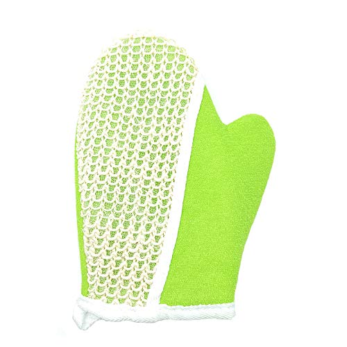 Irge guanto esfoliante corpo crine e cotone double...