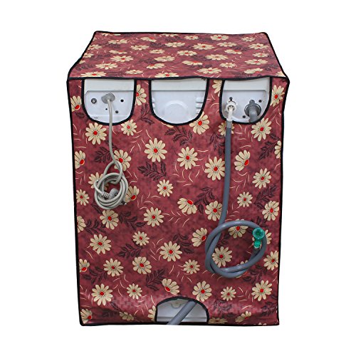 Image of Lithara Waterproof Front Load Washing Machine Cover For 5 Kg, 5.2 Kg, 5.5 Kg (Design 18)