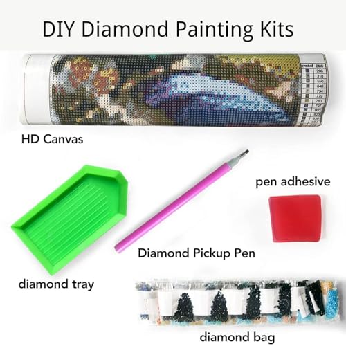 Peinture diamant kit complet oiseau fleur avec accessoires diamond painting 70x140cm