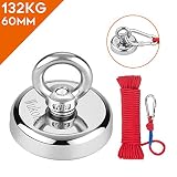 iman 60629 【Potente】: el imán súper fuerte de neodimio aumenta la tracción a 65 lbs (30 kg) en condiciones ideales. La fuerza del imán de la olla se centra en la parte inferior y es 10 veces más fuerte que el imán común