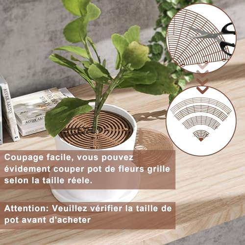 Miniatura 4 de Jmiatry 4 Piezas Protector De Macetas 30cm Y 52cm, Rejillas Para Macetas, Protección De Plantas Para La Protección De Niños, Mascotas
