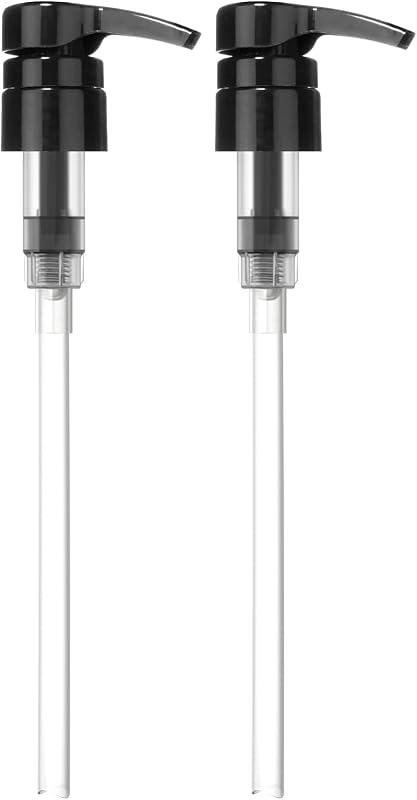 Bombas dosadoras Bar5F para frascos de shampoo e condicionador, pretas, pacote com 2, para frascos de 1 L