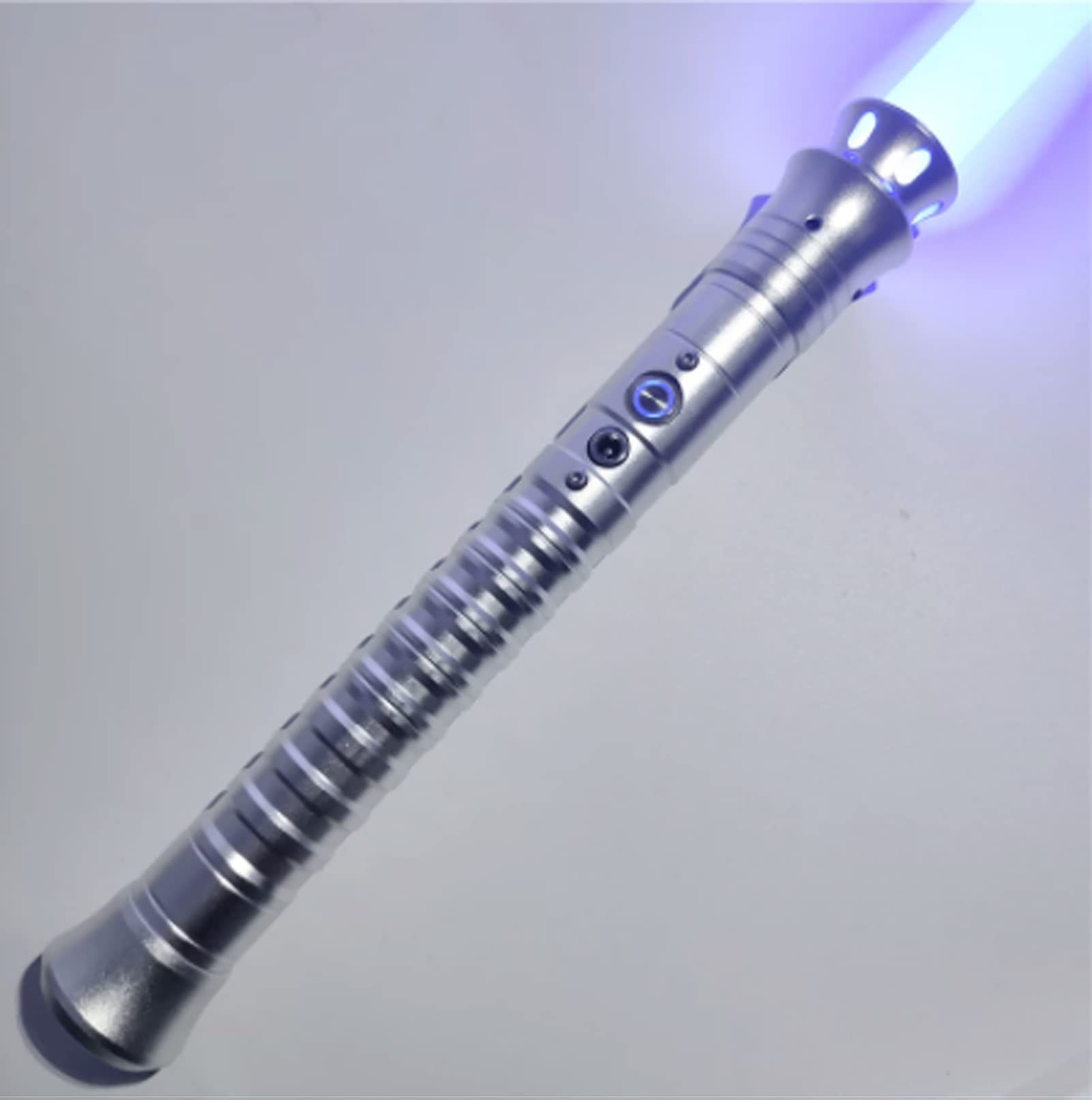 YQSABER Lightsaber, RGB 12 Colors Changeable 9W LED Light Saber with Metal Hilt, Force Fx Saber Support Heavy Dueling, 82cm,1inch, 2mm