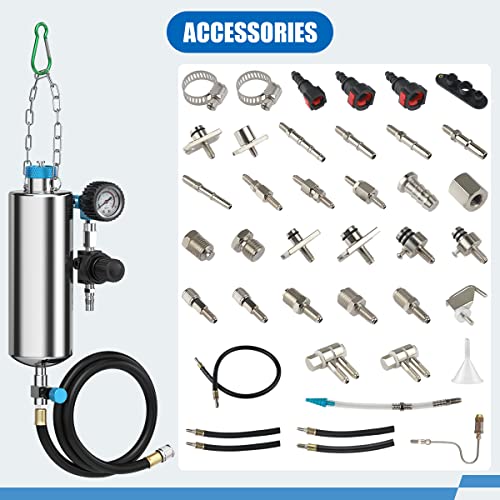 Fuel Injector Cleaner Kit, Non-Dismantle Fuel Injection System Cleaner Tester 1L 150PSI Fuel Injector System Cleaning Machine Tool Catalytic System Cleaner Converter Cleaner for Gasoline Cars Vehicle