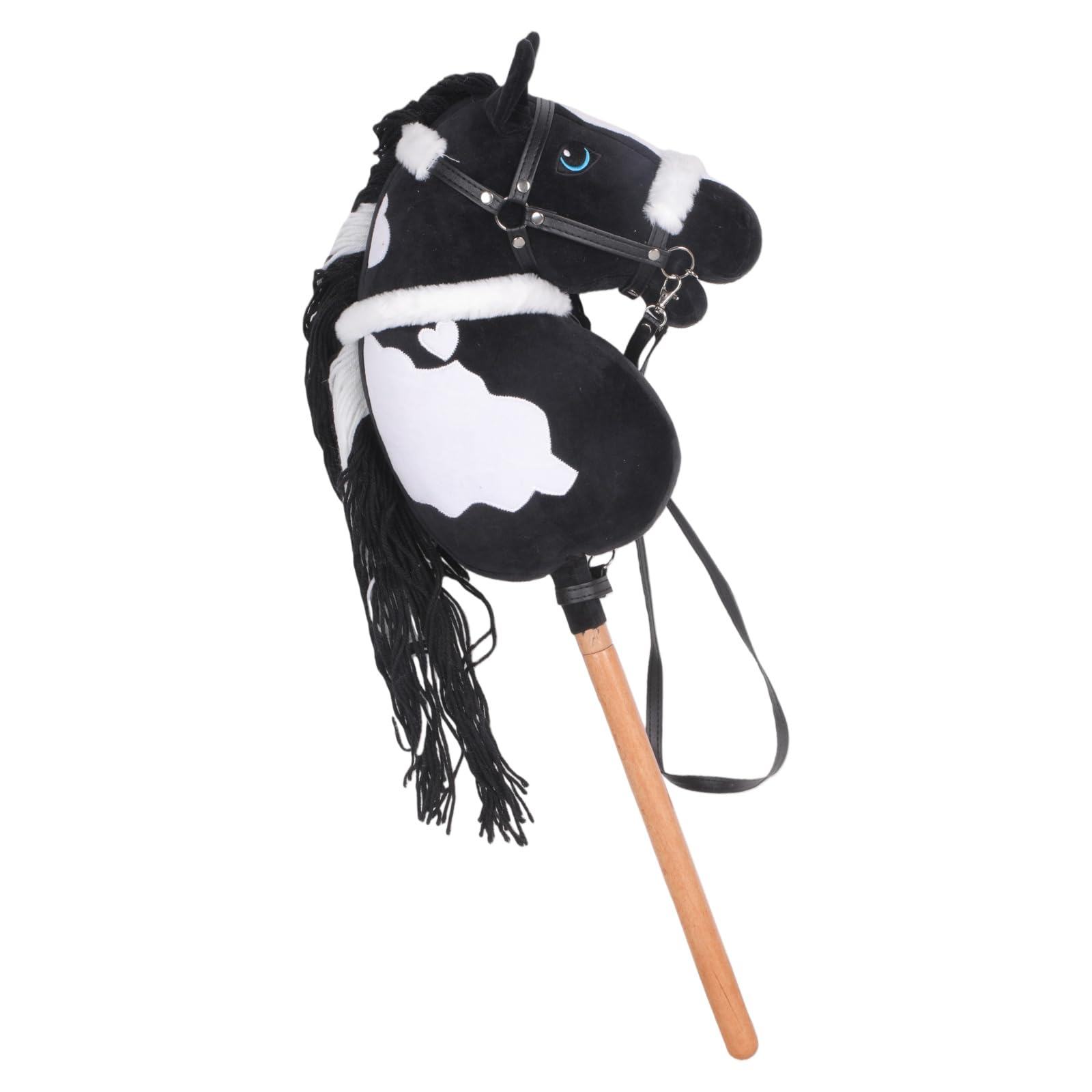 Realistic Plush Horse Head Prop on Wood Stick for Role Play and Party Fun Party Props