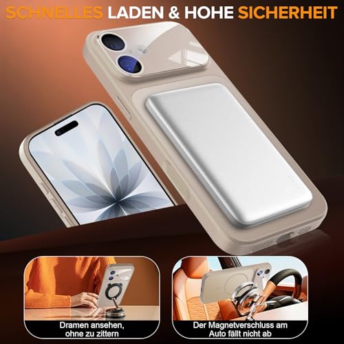 Coque antichoc iPhone 17 magnétique rigide en polycarbonate mat