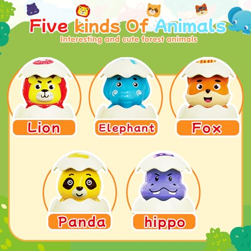 Image of FS Toddler Pop Up Toy with Music and Light, Cause and Effect Toys for 6 9 12 18 Month Old Baby, Early Learning Educational Toys for 1 2 Year Old Boy and Girls Gifts