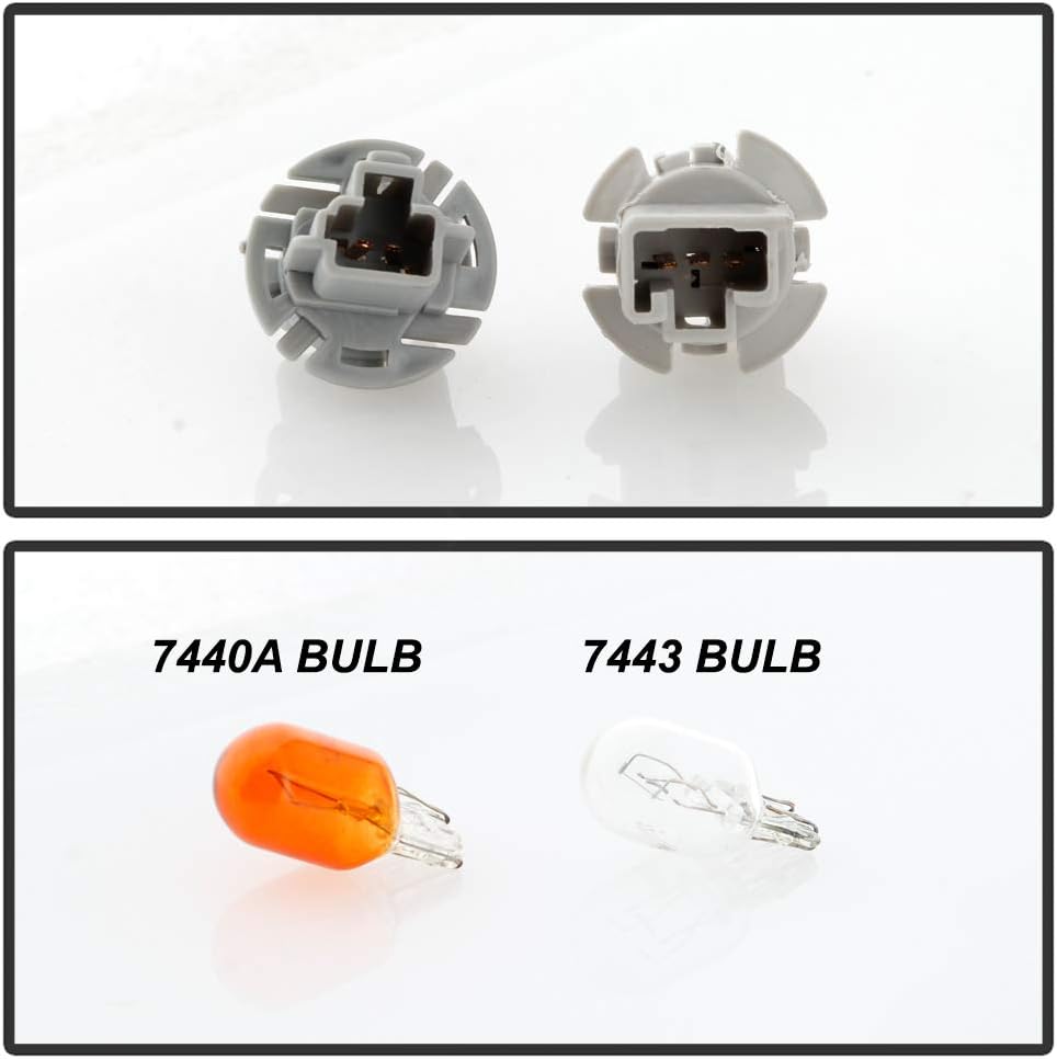 ACANII - For 2014 2015 2016 Toyota Corolla Red Clear Tail Light Signal Lamp Outer Assembly Replacement Passenger Side