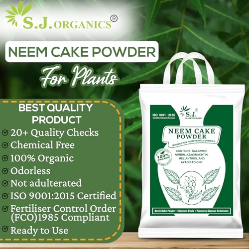 Image of SJ Organics Cake Powder for Plants 5 Kg - Organic Fertilizer & Pest Repellent
