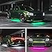 LEDGlow 4pc Multi-Color Slimline LED Underbody Underglow Accent Neon Lighting Kit for Cars - 10 Solid Colors - 13 Unique Patterns - Music Mode - Water Resistant Tubes - Includes Control Box & Remote
