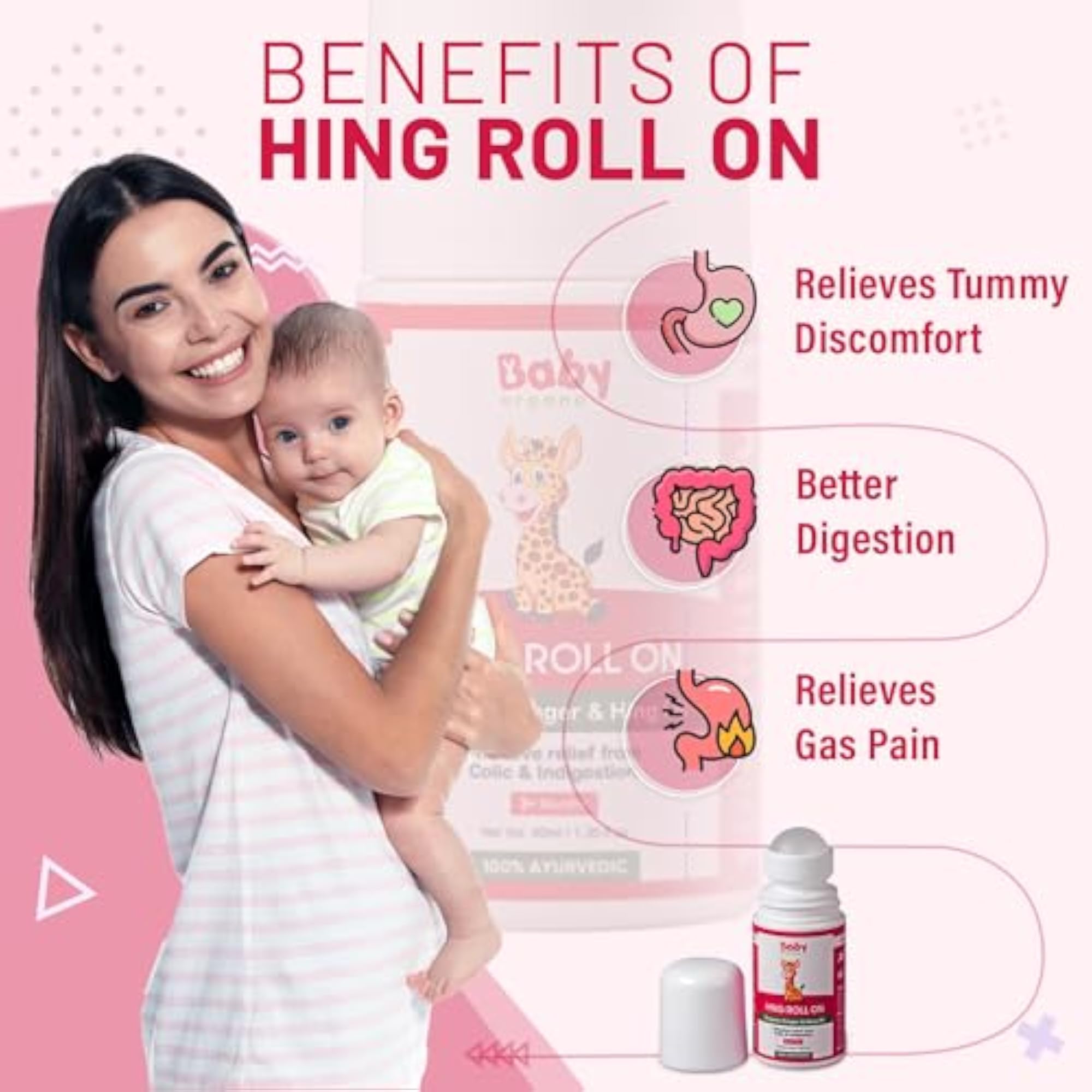 Babyorgano Ayurvedic Cold Relief Roll-On, Pack of 3