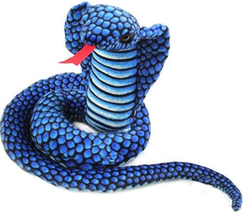 Lazada Snake Stuffed Animal Cobra Toy Plush Realistic Kids Toys Blue 10 Inches