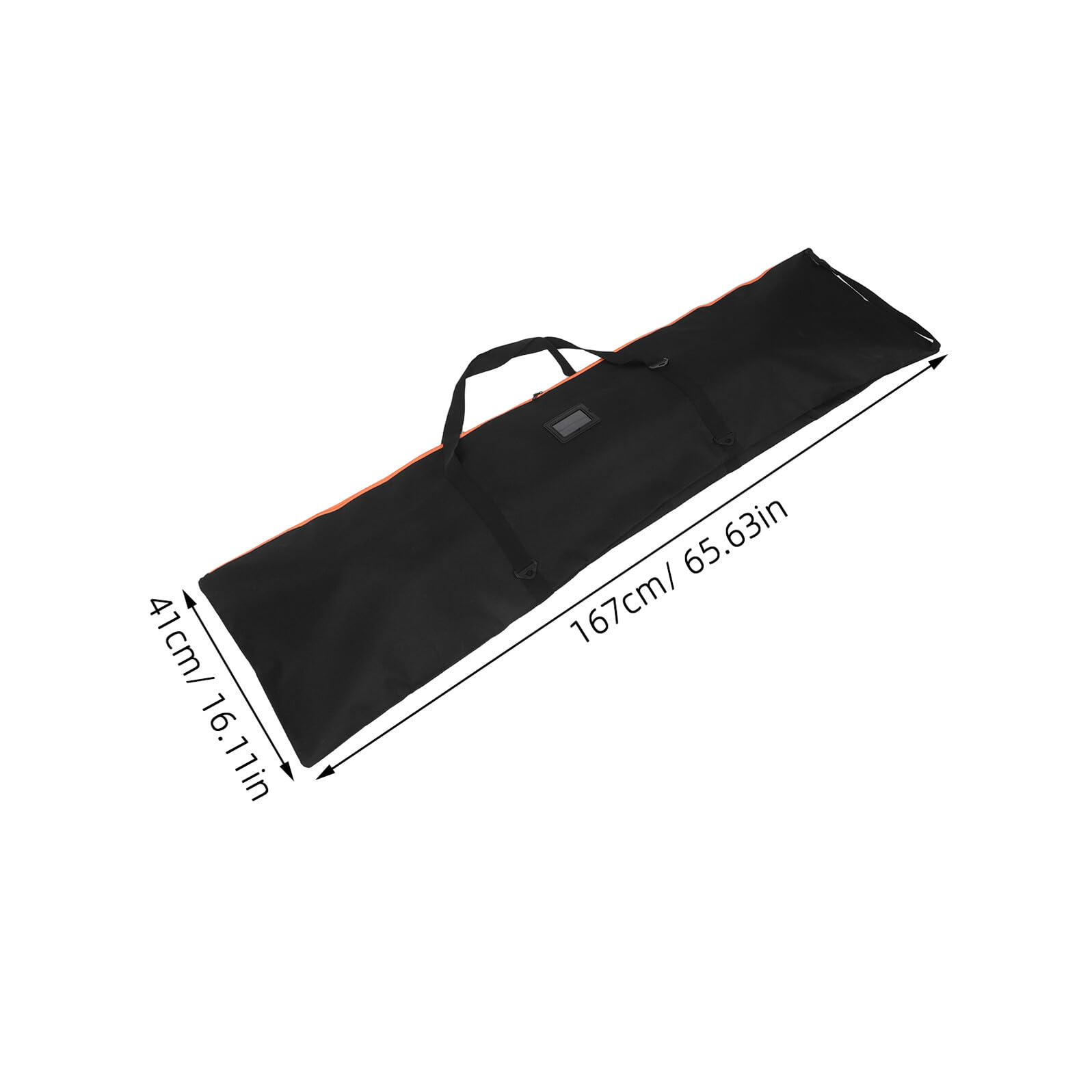 Abaodam Borsa da Snowboard Porta Attrezzatura da Sci Oxford Nero 65,8x16,1x0,3 Pollici Tracolla Imbottita Protezione per Trasporto Sci e Accessori per Viaggi Aerei Sport Invernali