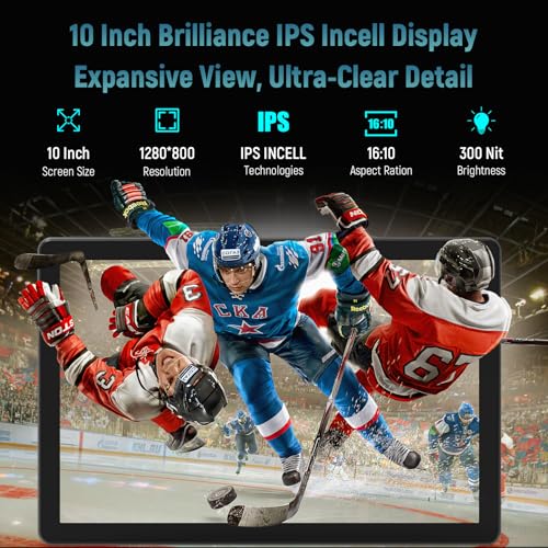 Whitedeer Tablet Android 15 Octa-Core Processor, 22GB+128GB+1TB TF, Tablet 10 inch with IPS Display, Android Tablets with 2.0GHz CPU, 6200mAh/ 5G WiFi/BT5.4/8MP+5MP/OTG, PC Mode, Widevine L1(Gray) - Image 5