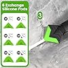 Caulking Tool 5 in 1 Silicone Caulking Grout Removal Sealant Finishing Tool with Grout Scraper, 6 Exchange Silicone Pads, Adhesive Residue Scraper Seam Repair Kit for Kitchen Bathroom