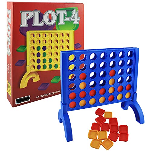 Bhavik Plot-4 Board Game Family Game, Multi Color