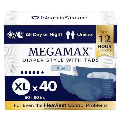 NorthShore MegaMax X-Large Overnight Diapers with Tabs (40 ct)