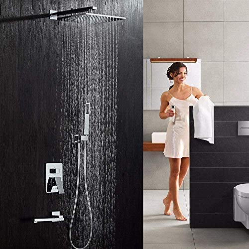Système de douche à main LWX pour une salle de bain moderne foncée