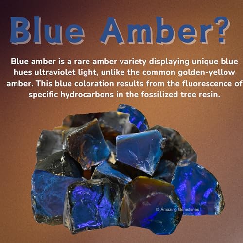 Image of Amazing Gemstone Amber Raw Crystals and Healing Stones, Natural Rocks for Tumbling - DIY Raw Stones and Crystals, 2 Pieces
