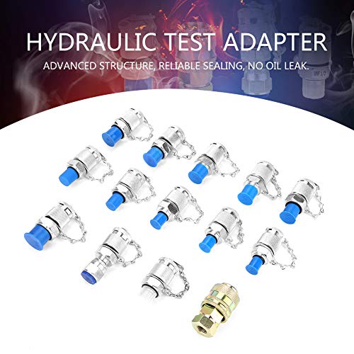 Adaptador de teste de pressão hidráulica conjunto de ponto de teste de rosca de acoplamento para o s