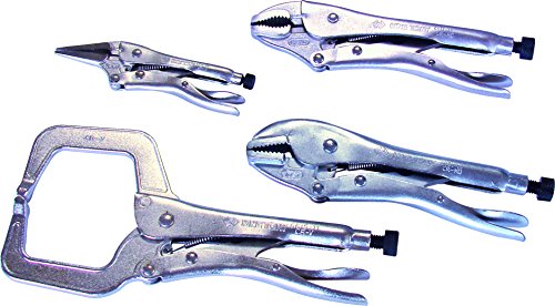 Pinces à étaux KING TONY 40114GP set de 4 avec blocage puissant et desserrage rapide