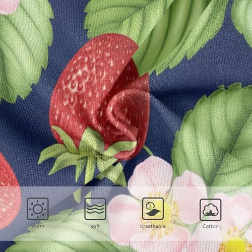 Cotton Toddler Girls Underwear Cartoon Strawberries Flowers Leaves Panties for Girl Aesthetic Kids Briefs Undies 2t3