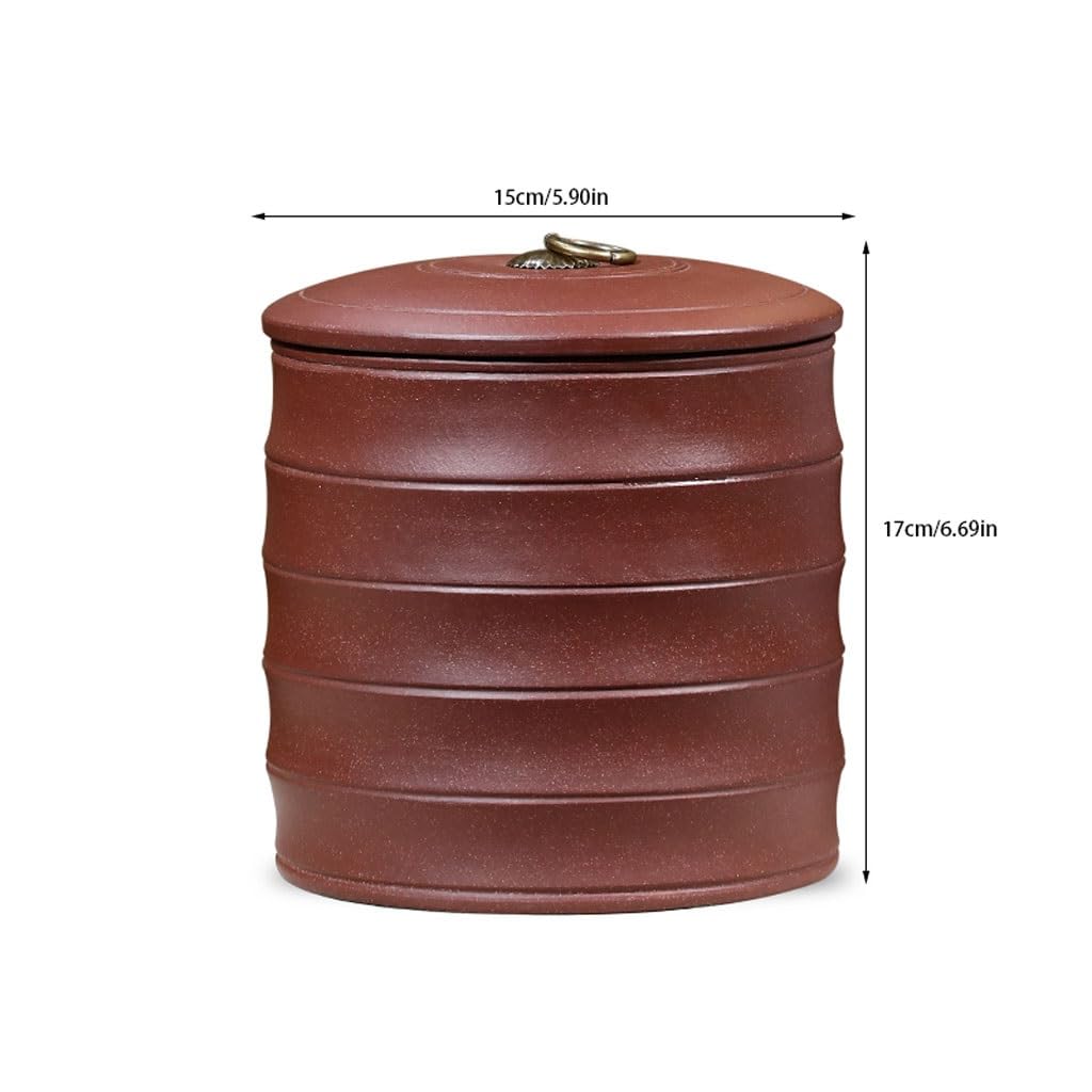 Tarro de Almacenamiento, Tarro de té, Tarro de té de Arcilla Morada, decoración del hogar, Tarro de té, Escritorio de Oficina, Tarro de té Grande, Botes de Cocina
