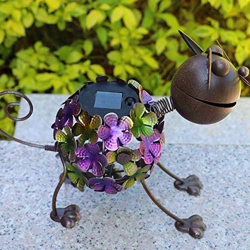 Solar Animal Lights, Rusty Cat Statue,Outdoor Solar Powered LED Light for Patio Garden Yard Lawn Decor and Outdoor Ornament