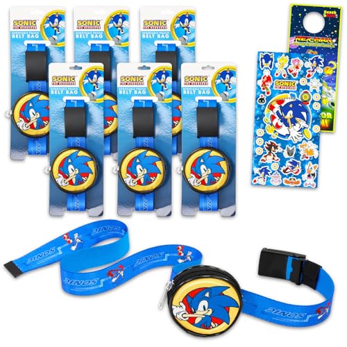 Ensemble d'anniversaire enfants Sonic 6 pochettes amovibles