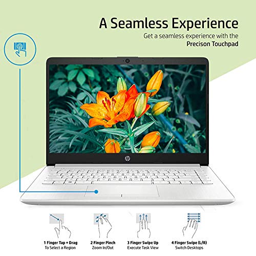 Image of HP 14 10th Gen Intel Core i3 Processor 14 inches FHD Business Laptop, 4GB /1TB HDD /Windows 10 Home /MS Office (Natural Silver /1.47Kg), 14s-cf3006tu