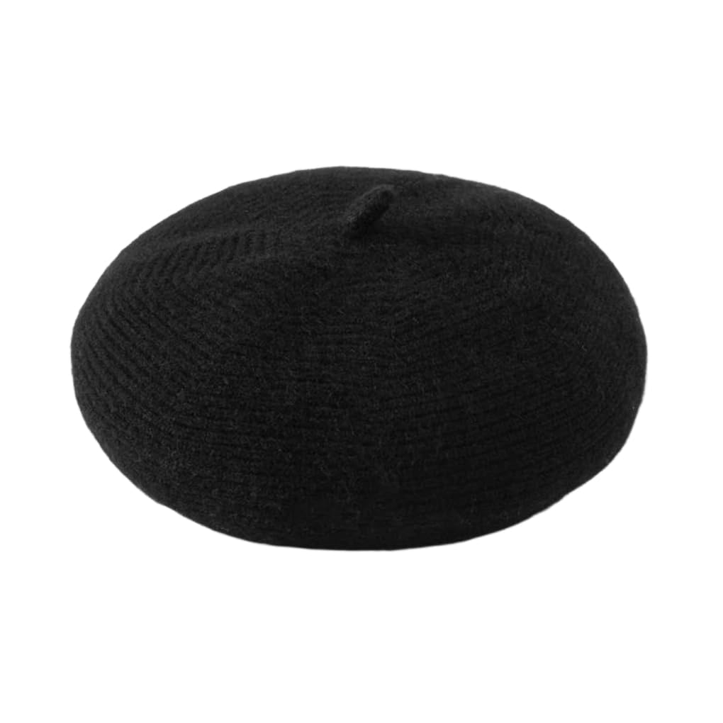 Béret en cachemire femme tricoté chic et bonnet chaud hiver