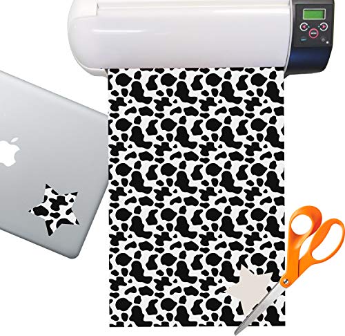 Cowprint Cowgirl Sticker Vinyl Sheet (Permanent)