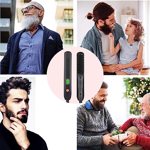 Cepillo térmico para barba BenRich con pantalla LCD miniatura 7
