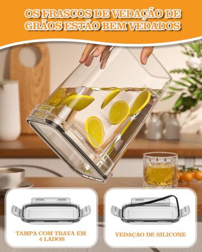 Potes Hermeticos, Pote Hermetico, Potes para Mantimentos, Porta Mantimentos, Potes, Potes Hermeticos
