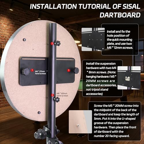 Professionelles Dartscheibe Ständer Für Klassische und Elektronische Dartboards,ZD04A