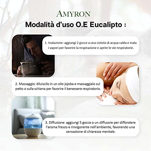Olio Essenziale Eucalipto 15ml AMYRON Naturale e