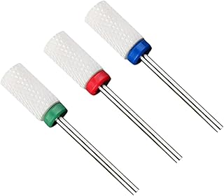 minkissy 3 Peças De Unhas Apres Removedor De Cutículas De Unhas Ferramentas De Manicure Para Unhas Broca Elétrica Para Unhas Broca Plana Para Unhas Brocas Para Unhas Brocas Para Unhas