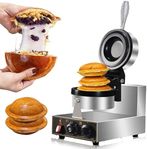 Ice Cream Burger Maker, UFO Burger Maker, Ice Cream Filling Waffle Maker, Hamburger Waffle Maker Sandwich Press, Non Coated, Household Or Commercial.