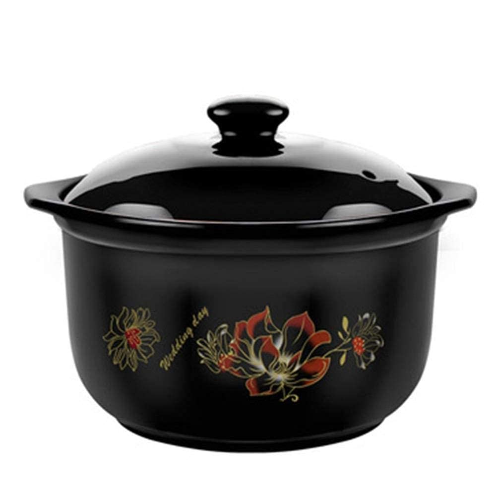 Casserole en argile pot à ragoût en terre cuite céramique antiadhésive