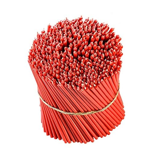 Danilovo Ritual - Velas de cera de abeja (rojo) – Velas ortodoxe para decoración, N120, altura: 16 cm, diámetro de 5,4 mm (50 unidades – 167 g) | Ya disponible en tu tienda friki favorita! En mundofriki.es!
