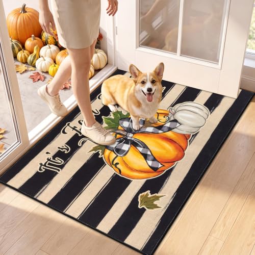 32 x 48 Vaukki Fall Pumpkin Entryway Doormat 8.49 + Free Shipping w/ Prime or on 35+ + 50% Off Code QE4TYGP4 - image 7
