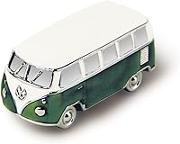 Vista 1 de BRISA VW Collection - Imán de pinboard para refrigerador Volkswagen para oficina, T1, autobús, modelo 3D (autobús clásico/verde)