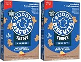 Buddy Biscuits Cloud Star 8 oz. Box Teeny Crunchy Dog Treats Made with Bacon & Cheese (Pack of 2)