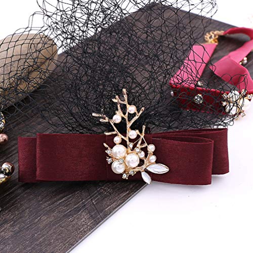 FRCOLOR VÃ©us Fascinadores Cocktail Tea Party Banque Casamento Headwear PescoÃ§o Cadeia Com Brinco p