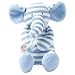 Manhattan Toy Baby Activity Plush Toy with Ring Rattle, Blue Elephant, 10"